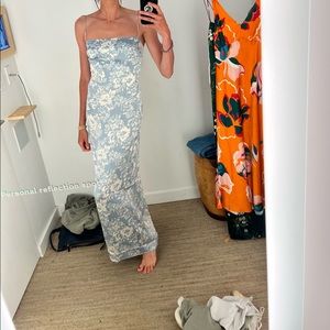 Reformation Frankie Silk Dress